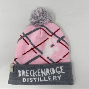 Breckenridge Distillery Knit Hat Cap Pink